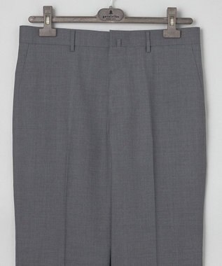 GOTAIRIKU ロングセラー【洗える/折り目加工/シワになりにくい/ウエストアジャスター】ウォッシャブル サマーウール100％パンツ_定番色(ノータック)25年モデル ライトグレー系