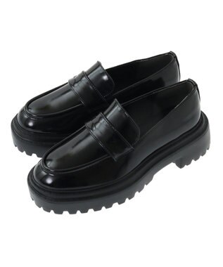 AMERICAN HOLIC 厚底ローファー Black