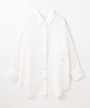 ANY シアーストライプシャツ オフ