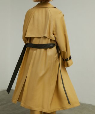 BEIGE， ALAIN / ラップトレンチコート Camel × Brown