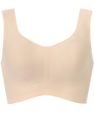 Wing ノンワイヤーブラ 【綿の贅沢】 綿混素材 ラクなのにきれい ハーフトップ KB1031 ウイング／ワコール ベージュ