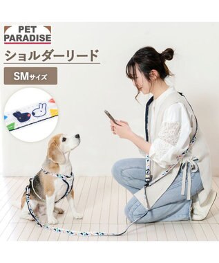 PET PARADISE リサとガスパール ショルダー リード 《三角柄》 ＳＭ 中型犬