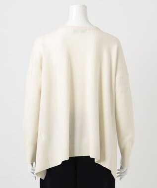 23区 S 【エステータ】エアリースパンウール ドレープニット オフホワイト系