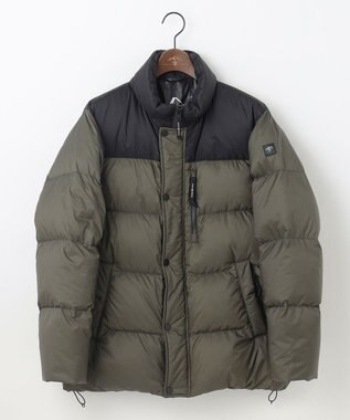 JOSEPH ABBOUD MOUNTAIN 【軽量/撥水/7ポケット/INフード】ナイロンリップ ダウン ジャケット カーキ系7