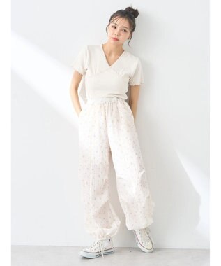 earth music&ecology タックカーゴパンツ Black