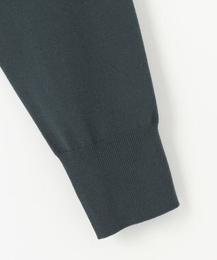 J.PRESS LADIES L 【洗える】 レーヨンエリートストレッチ カーディガン ダークグリーン系