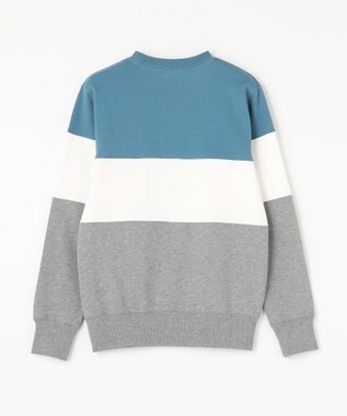 J.PRESS KIDS 【140-170cm】COMBI トリコロール トレーナー ブルー×グレー系