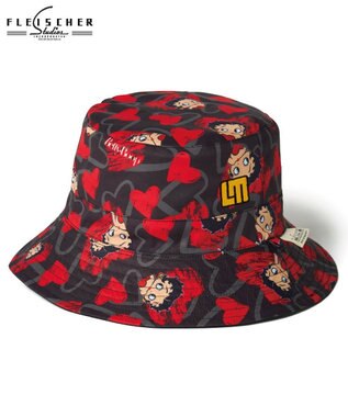 FILA GOLF／marie claire 【LOUDMOUTH】BETTYコラボリバーシブルハット Scribble Hearts Penguin Dash Paisley Love Betty