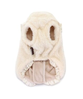 PET PARADISE ペットパラダイス ボア ジップベスト 《お花》 小型犬 お花