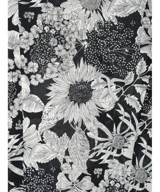 Te chichi 【LIBERTY FABRICS】Vネックフレアワンピース ブラック