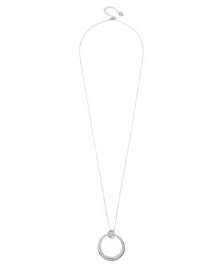 AMERICAN HOLIC テクスチャーメタルフープネックレス Silver