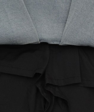 WEGO ベルト付デニムプリーツスカパン デニム中濃加工色