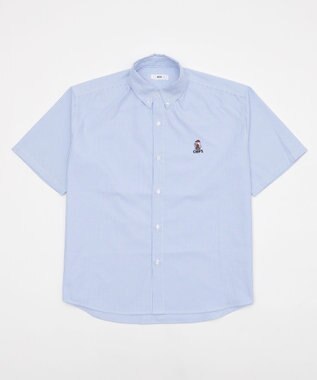 WEGO 【ユニセックス着用ITEM/MLサイズ展開】オックスフォードワンポイントシャツ（SS） 柄1