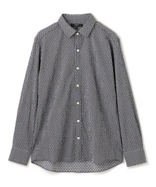 JOSEPH HOMME トライジャガード ストライプ ストレッチ    レギュラーカラーシャツ ダルブルー系1