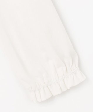 組曲 KIDS 【150-160㎝】プリーツカラー ブラウス オフホワイト系