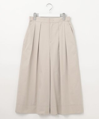 自由区 L 【カタログ掲載・洗える】タックガウチョ パンツ サンドベージュ