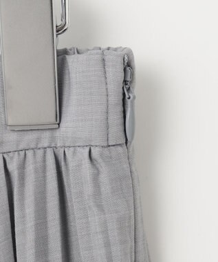 J.PRESS LADIES 【洗える】50Sブロード プリーツ スカート ライトグレー系