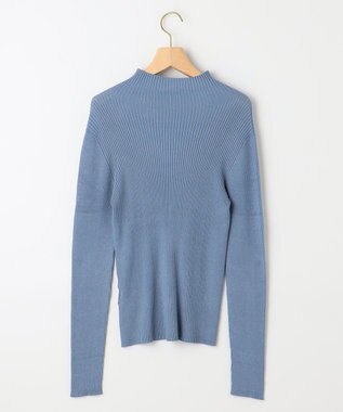 組曲 ホールガーメント ハイネックニット ブルー系