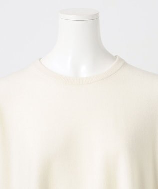 23区 L 【エステータ】エアリースパンウール ドレープニット オフホワイト系