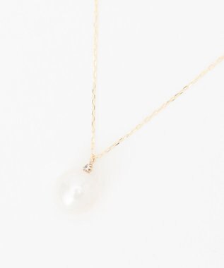 TOCCA 【WEB限定】NOBLE PEARL NECKLACE K10淡水パール ダイヤモンド ネックレス ゴールド系