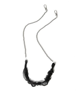 WEGO くしゅくしゅビーズストラップ ブラック