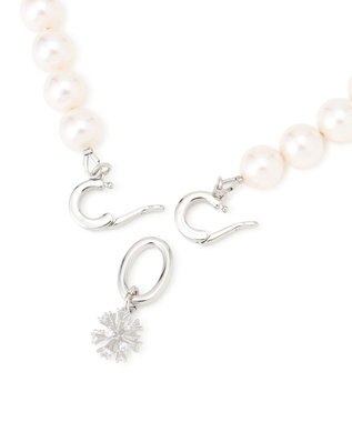 GRACE CONTINENTAL パールビジューネックレス シルバー