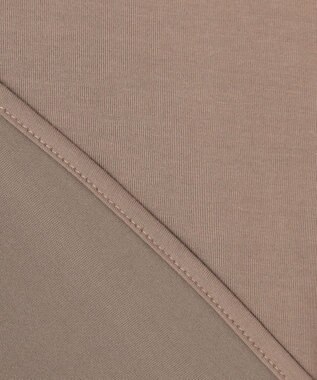 ICB L 【WEB限定・洗える】綿エステル天竺 へプラムカットソー モカ系