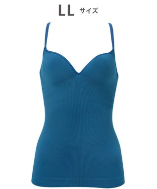 WACOAL 【GOCOCi ゴコチ】 カップ付きインナー ぴったりフィット ズレにくい 洗濯機洗い可能(ネット使用) ブラキャミソール ブラトップ レディース ノンワイヤー UGG122 /ワコール ブルー