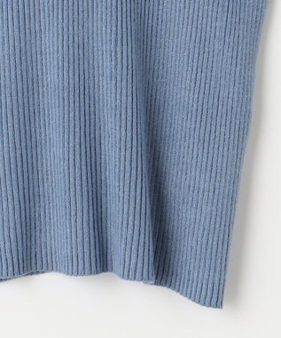 組曲 ホールガーメント ハイネックニット ブルー系