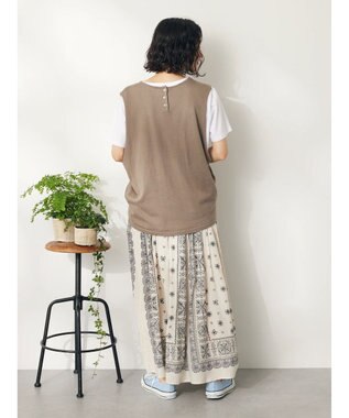 CRAFT STANDARD BOUTIQUE ＳＥＴ　カットプルオーバー＋ニットベスト Mocha