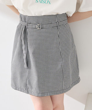 earth music&ecology アソートベルト付きミニスカート