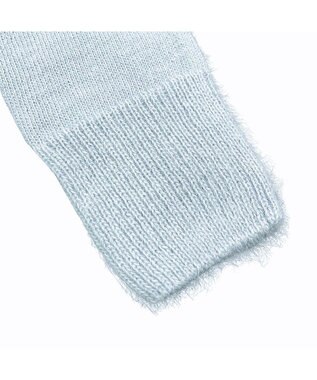 林八百吉商店 un chapeau  アンゴラアームカバー サックス