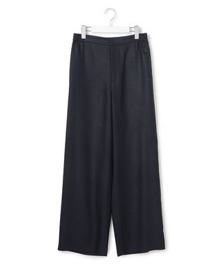 23区 【先行予約】リネンライクグロッシー ワイドパンツ ネイビー系