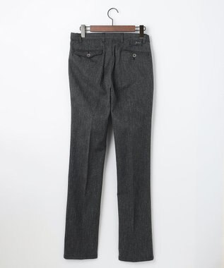 JOSEPH ABBOUD 【キングサイズ・ウエストも伸びる】オーガニックストレッチムリネピケ パンツ ライトグレー系