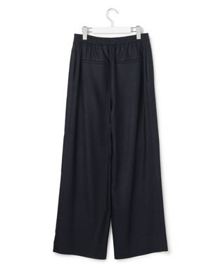 23区 【先行予約】リネンライクグロッシー ワイドパンツ ネイビー系