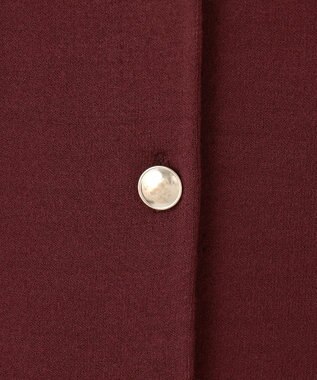 自由区 S レーヨンストレッチ カーディガン ボルドー