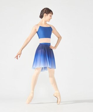 Chacott フレンチスリーブレオタード ブルー