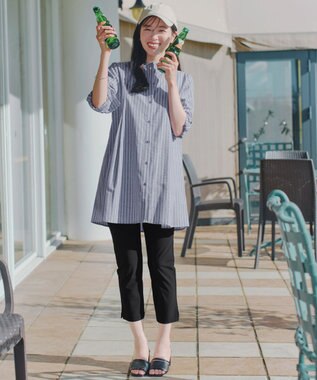 Tiaclasse 日本製シーズンレスエアシルキーパンツ ブラック