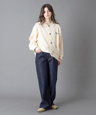 WEGO 【ユニセックス着用ITEM/ウエスト調整可】ストレートデニムパンツ デニムインディゴ