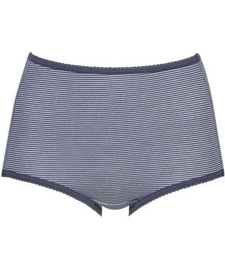 Wing ショーツ　【デイリーフィット】　ボーダー柄　はきこみ丈ふかめ　ウイング／ワコール　EC3620