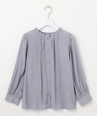 ANY SIS S 【低身長企画】フェミニンギャザー ブラウス ラベンダー