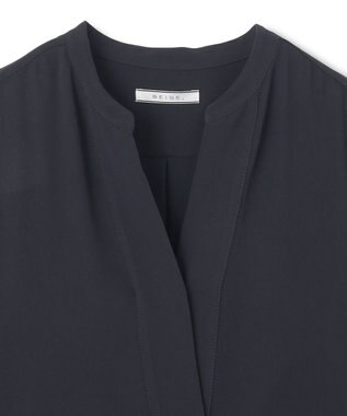 BEIGE， 【WEB限定・洗える】CELOSIA / クロスオーバーVネックワンピース Navy