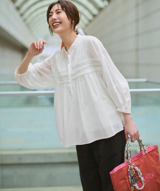 23区 【CLASSY.掲載】コットンリブ タンクトップ ホワイト系