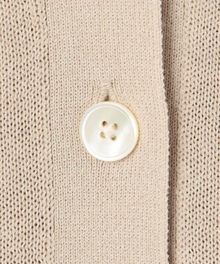 J.PRESS LADIES S 【洗える】リノナチュール Vネック カーディガン ベージュ系