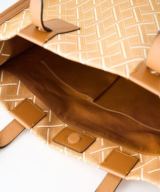 MIYABIYA  LAQUOH クロス柄ジャガードトートバッグ L ベージュ