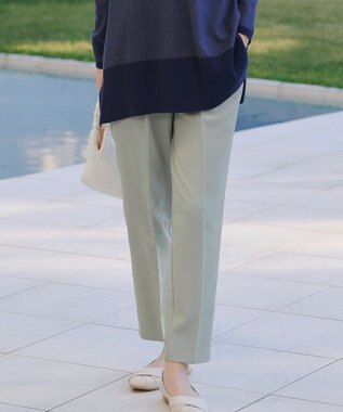 Tiaclasse L 【おのののかさん着用】とろみカラーテーパードパンツ ミント