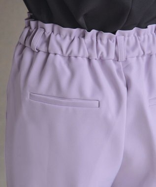 Tiaclasse L 【おのののかさん着用】とろみカラーテーパードパンツ ラベンダー
