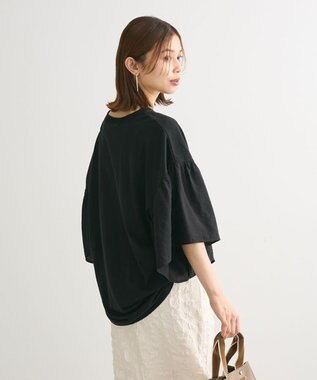 Green Parks ドッキングフレアスリーブロゴチュニック Dark Gray