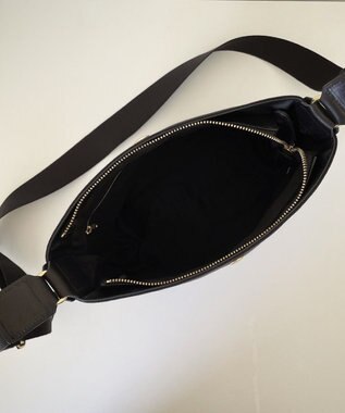 Hekhèr Le Style de Vie 新色追加【日本製】PUコートコットンキャンバス ショルダーバッグ ブラック