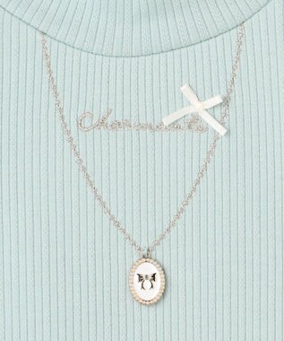 ANY KIDS 裏起毛 ネックレス トレーナー ミント